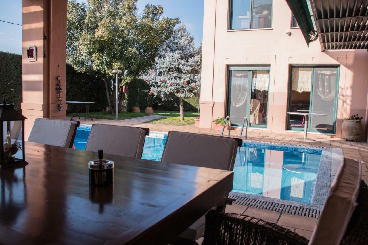 4-Seasons Pool Villa Near Meteora Трикала Экстерьер фото