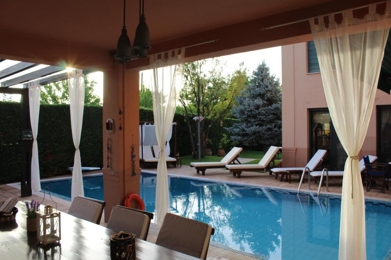 4-Seasons Pool Villa Near Meteora Трикала Экстерьер фото